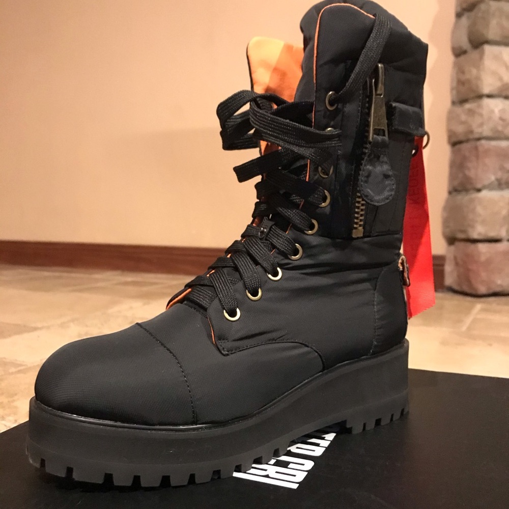 Dolls Kill Flight Combat Boots